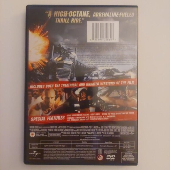 Death Race: 2-Movie Box Set DVD English French Spanish Widescreen - Picture 5 of 8